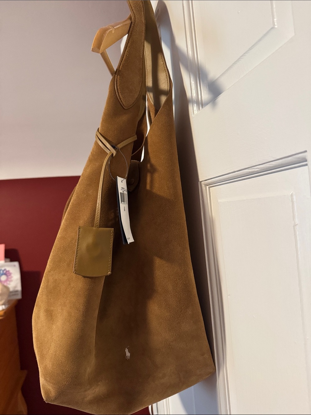 Polo by Ralph Lauren Brown Suede Tote Bag - Picture 10 of 12